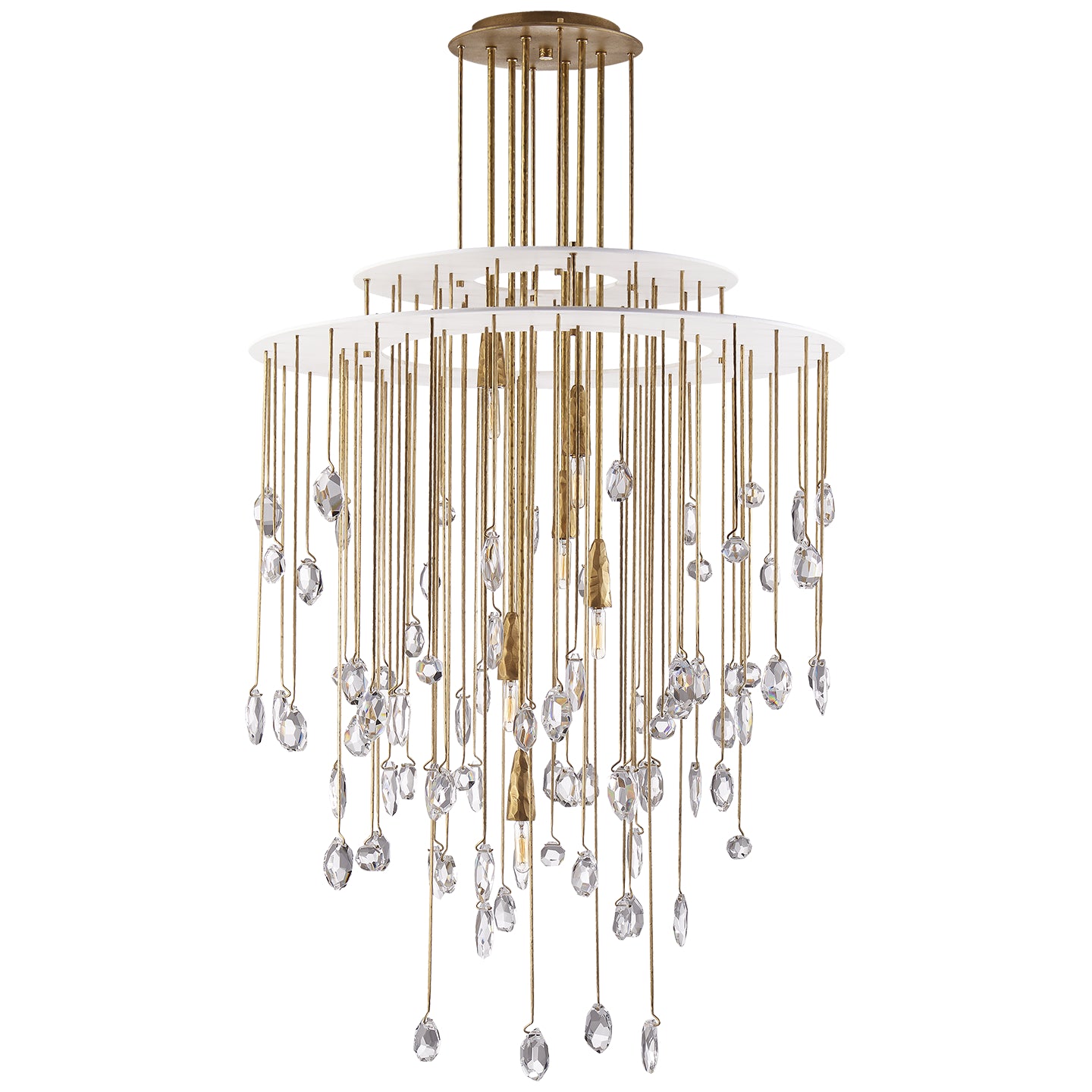 Ralph Lauren - RL 5341NB/PW-CG - Six Light Chandelier - Hailee - Natural Brass and Plaster White