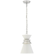 Visual Comfort Signature - CHC 5240PN-WHT - One Light Pendant - Alborg - Polished Nickel