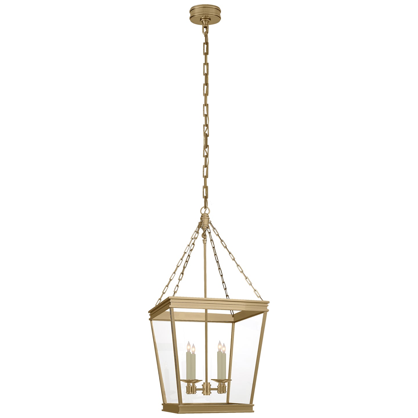 Visual Comfort Signature - CHC 5611AB-CG - Four Light Lantern - Launceton - Antique-Burnished Brass