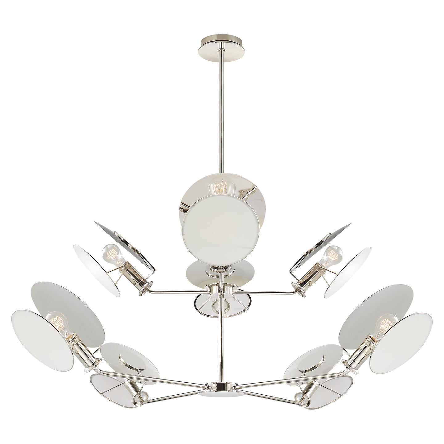 Visual Comfort Signature - TOB 5290PN-L - Eight Light Chandelier - Osiris - Polished Nickel