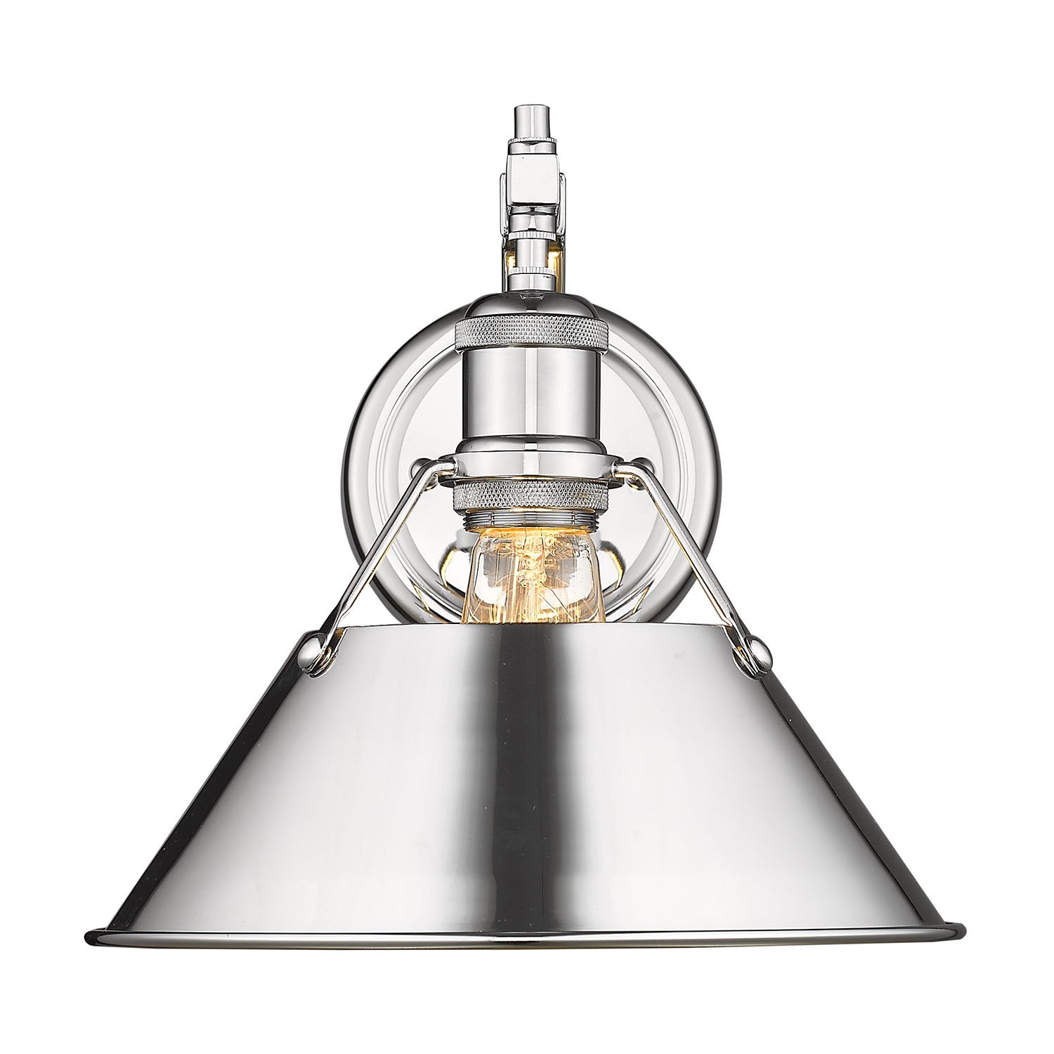 Golden - 3306-1W CH-CH - One Light Wall Sconce - Orwell - Chrome
