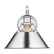 Golden - 3306-1W CH-CH - One Light Wall Sconce - Orwell - Chrome
