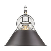 Golden - 3306-1W CH-RBZ - One Light Wall Sconce - Orwell - Chrome
