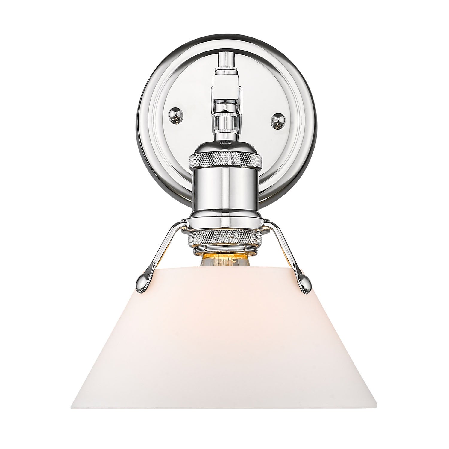 Golden - 3306-BA1 CH-OP - One Light Bath Vanity - Orwell - Chrome