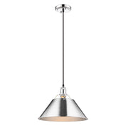 Golden - 3306-L CH-CH - One Light Pendant - Orwell - Chrome