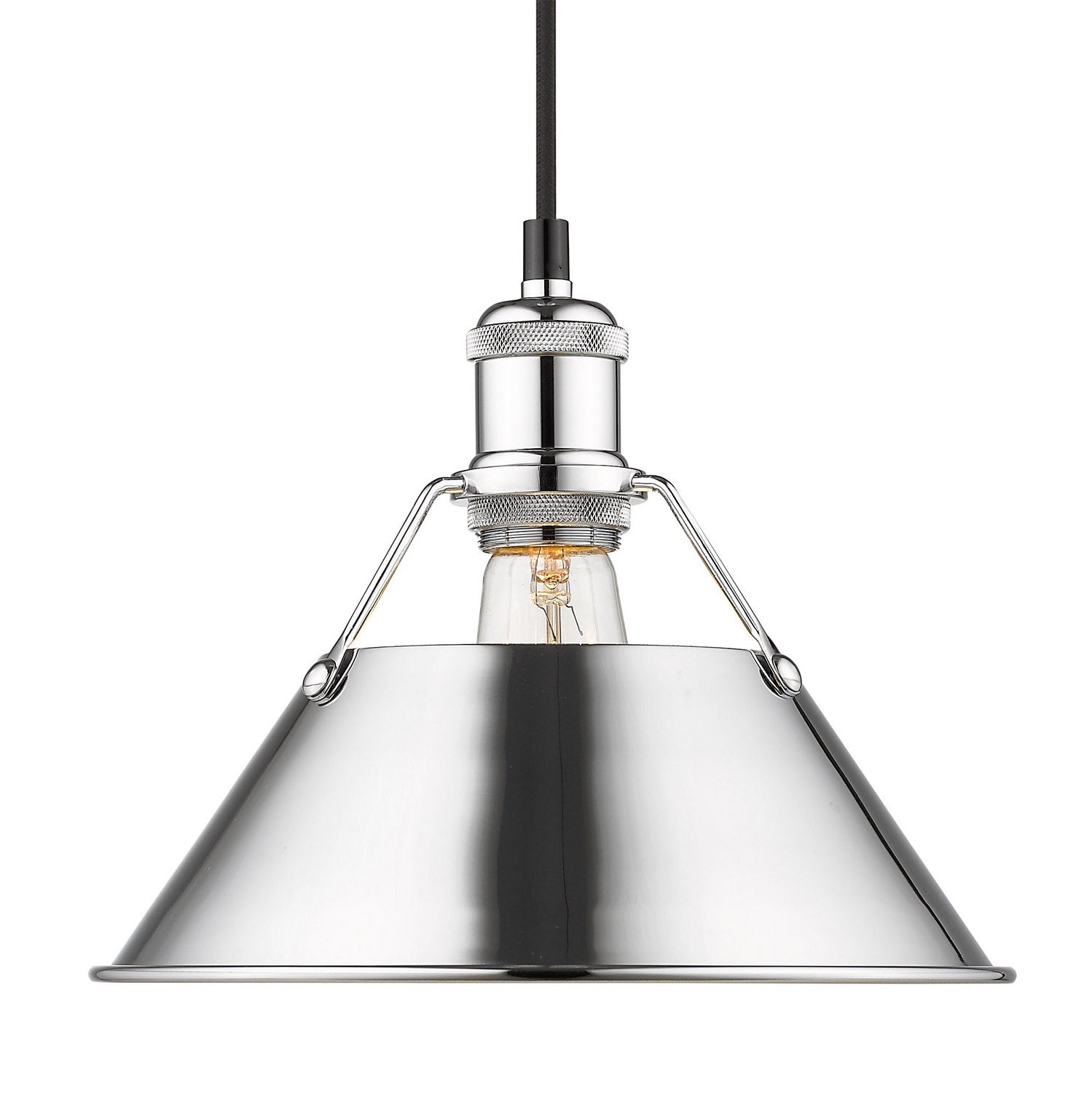 Golden - 3306-M CH-CH - One Light Pendant - Orwell - Chrome