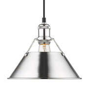 Golden - 3306-M CH-CH - One Light Pendant - Orwell - Chrome