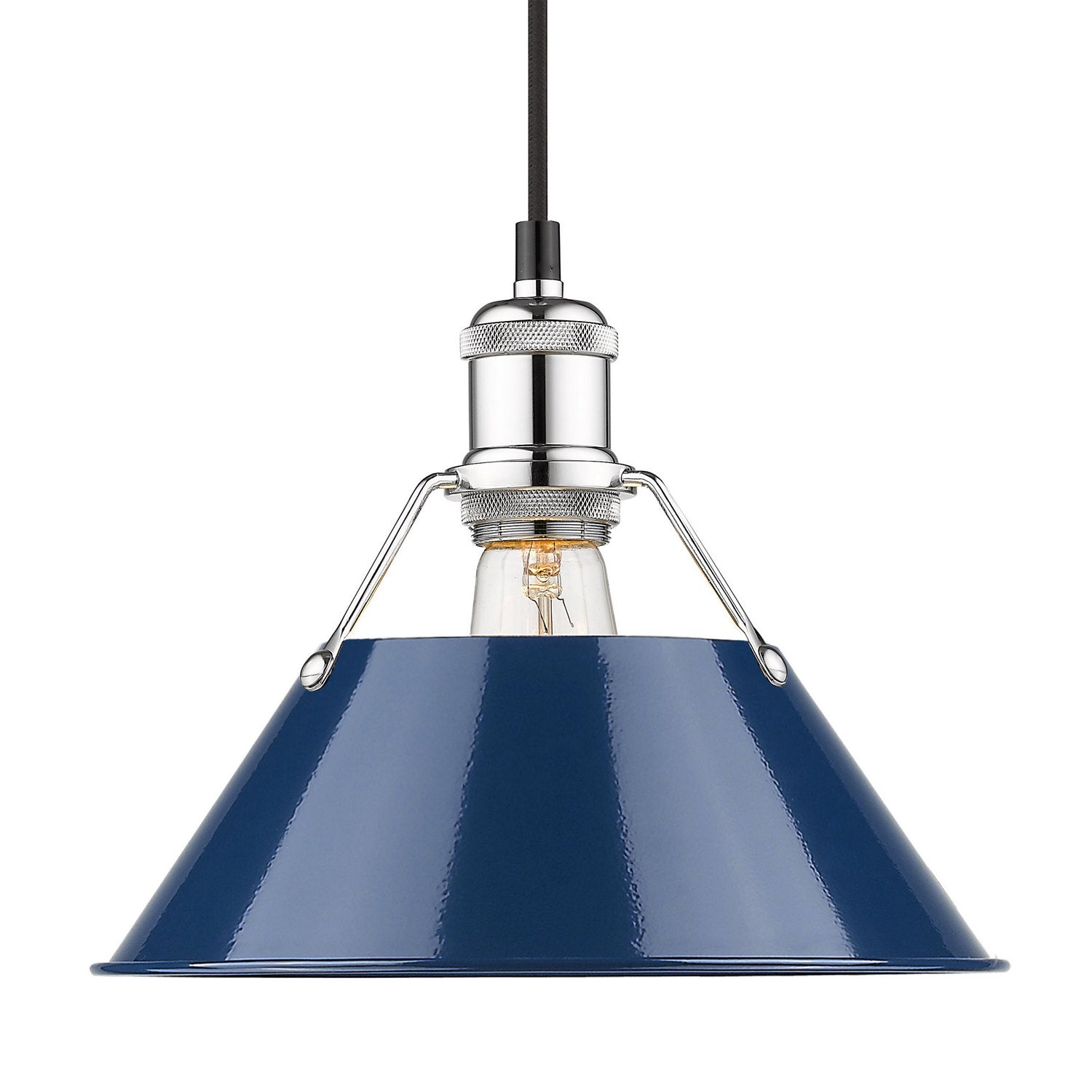 Golden - 3306-M CH-NVY - One Light Pendant - Orwell - Chrome