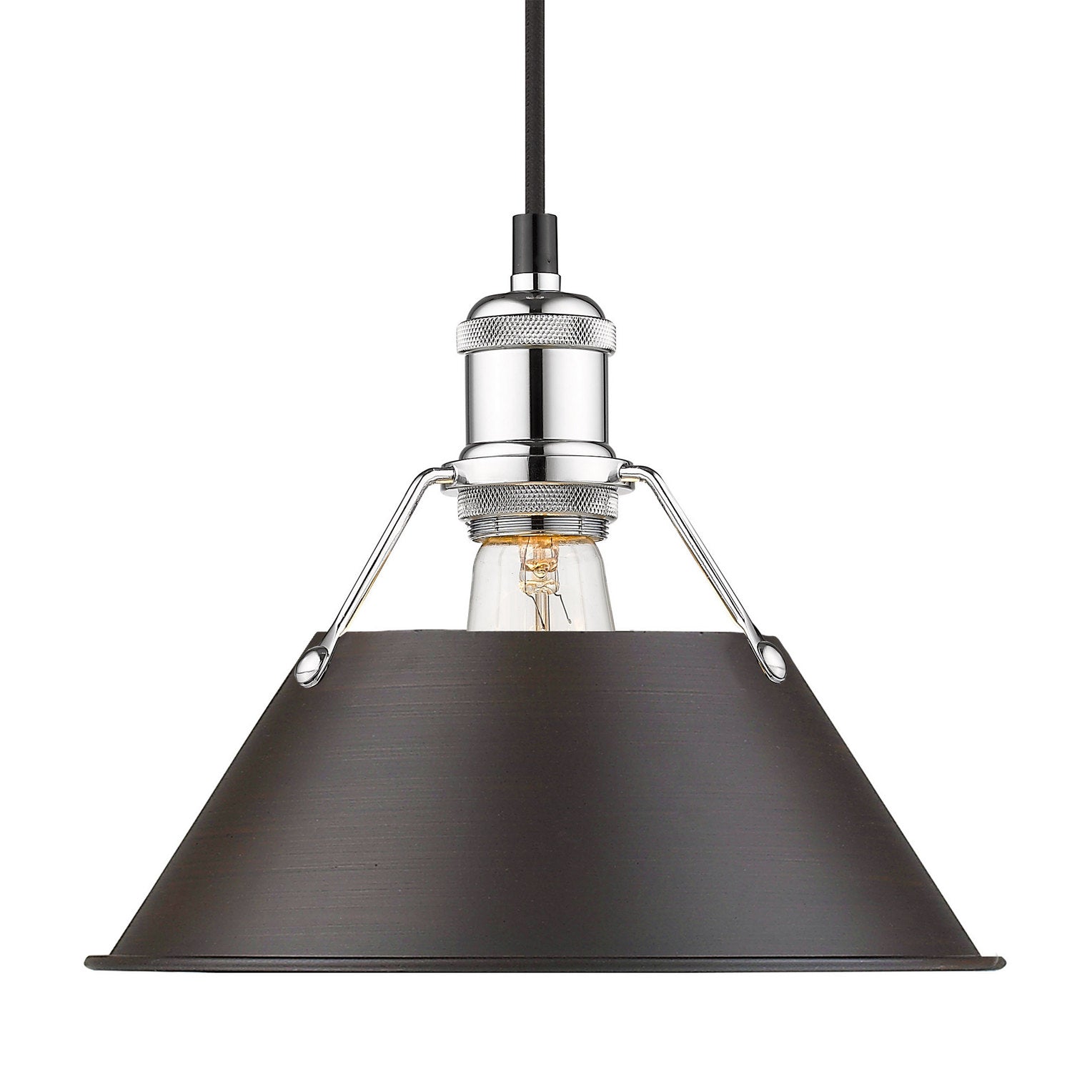 Golden - 3306-M CH-RBZ - One Light Pendant - Orwell - Chrome