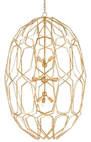 Currey and Company - 9000-0207 - 12 Light Chandelier - Gold Leaf