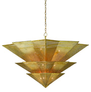 Currey and Company - 9000-0359 - Nine Light Chandelier - Antique Gold Leaf