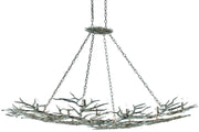 Currey and Company - 9000-0367 - 14 Light Chandelier - Silver Leaf