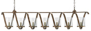 Currey and Company - 9000-0263 - Seven Light Chandelier - Pyrite Bronze