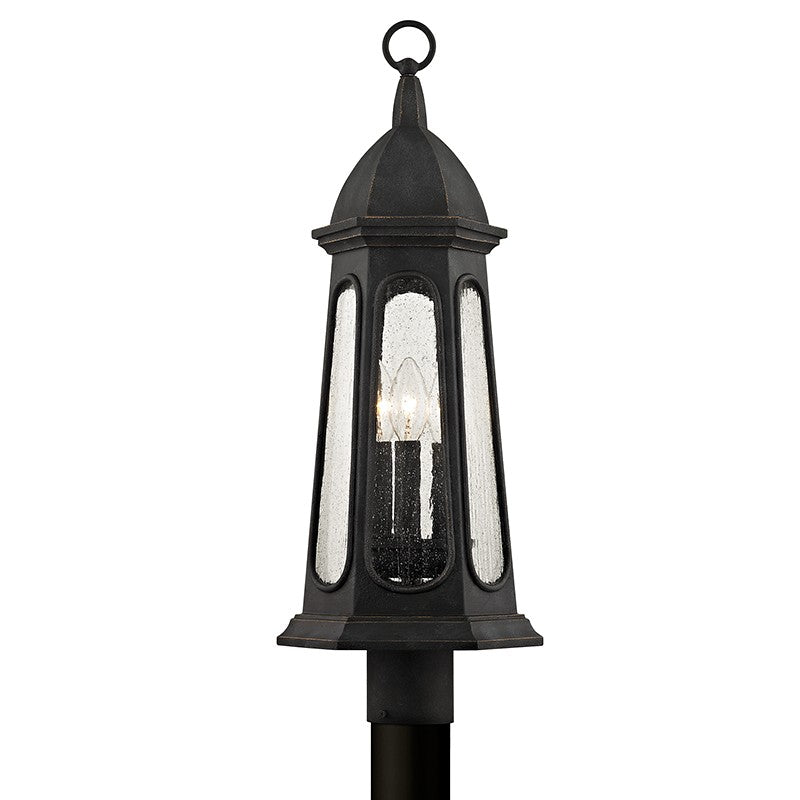 Troy Lighting - P6365 - Three Light Post Lantern - Astor - Vintage Iron