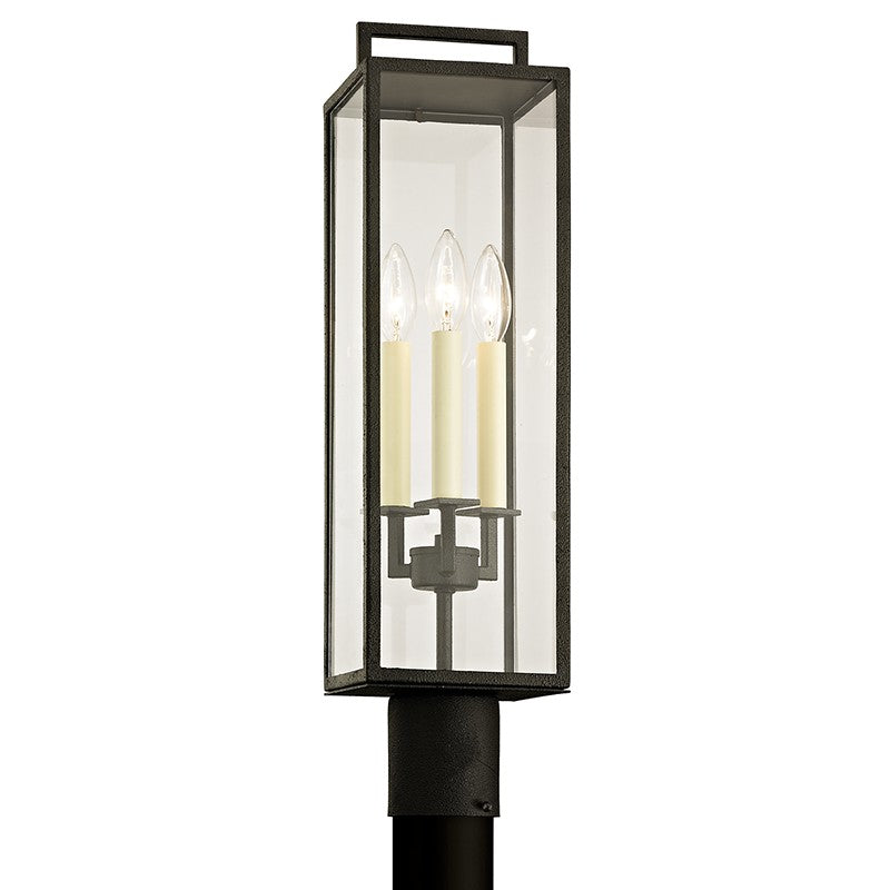 Troy Lighting - P6385-FOR - Three Light Post Lantern - Beckham - Forged Iron