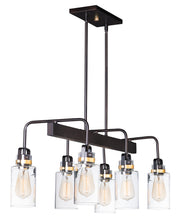 Maxim - 30177CLBZGLD - Six Light Linear Pendant - Magnolia - Bronze / Gold