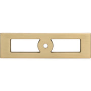 Hollin Knob Backplate in Honey Bronze
