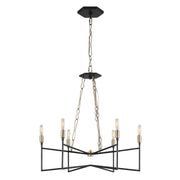 Varaluz - 314C06HGCB - Six Light Chandelier - Bodie - Havana Gold/Carbon