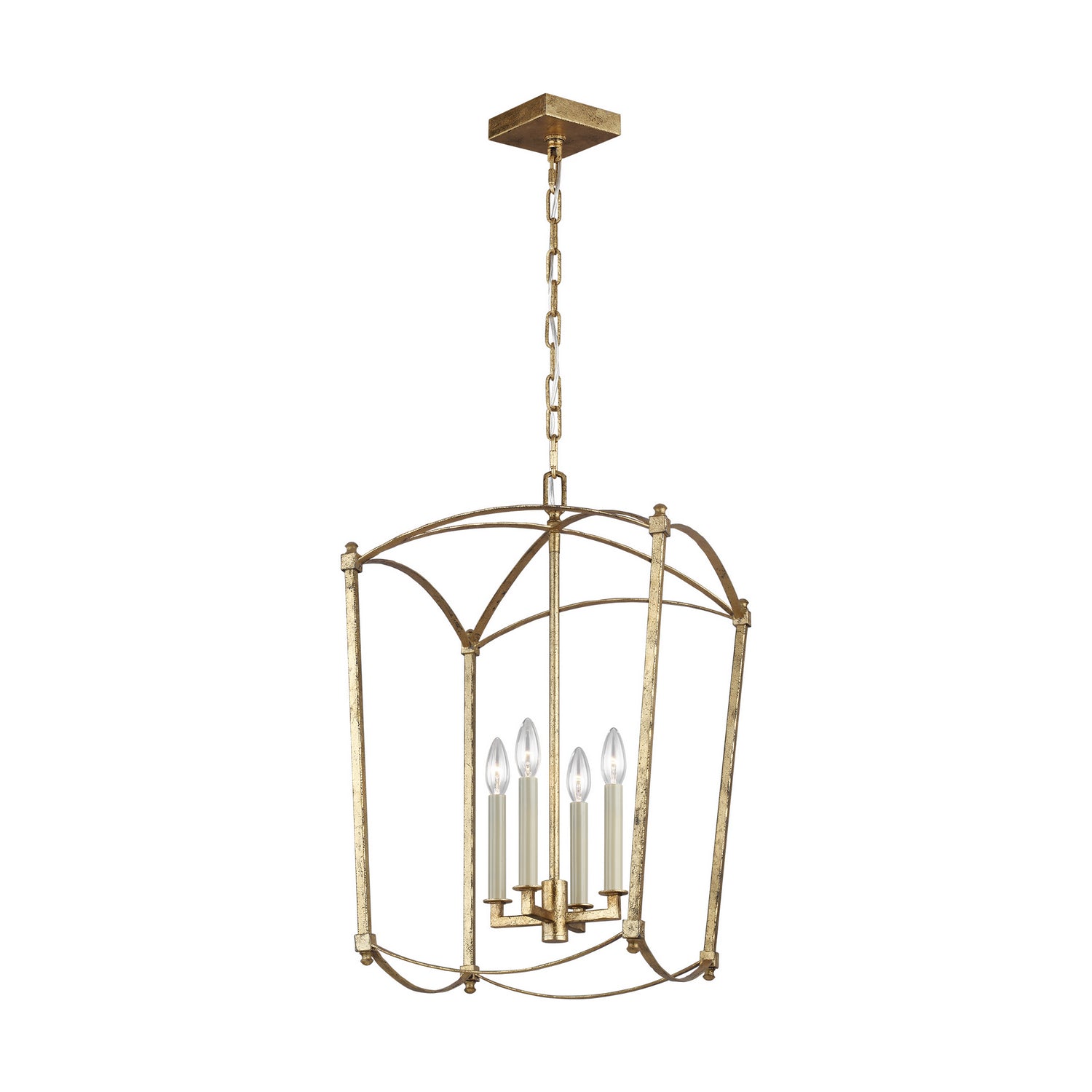 Visual Comfort Studio - F3322/4ADB - Four Light Lantern - Thayer - Antique Gild