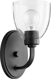 Quorum - 5560-1-69 - One Light Wall Mount - Reyes - Textured Black|Clear Seeded