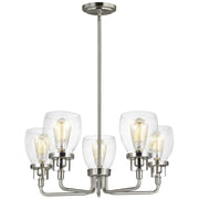 Generation Lighting - 3214505-962 - Five Light Chandelier - Belton - Brushed Nickel