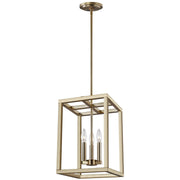 Generation Lighting - 5134503-848 - Three Light Hall / Foyer Pendant - Moffet Street - Satin Brass