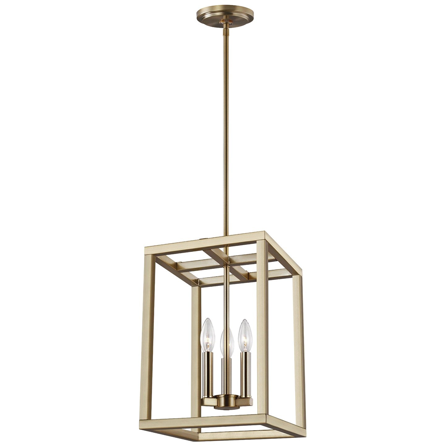 Generation Lighting - 5134503EN-848 - Three Light Hall / Foyer - Moffet Street - Satin Brass