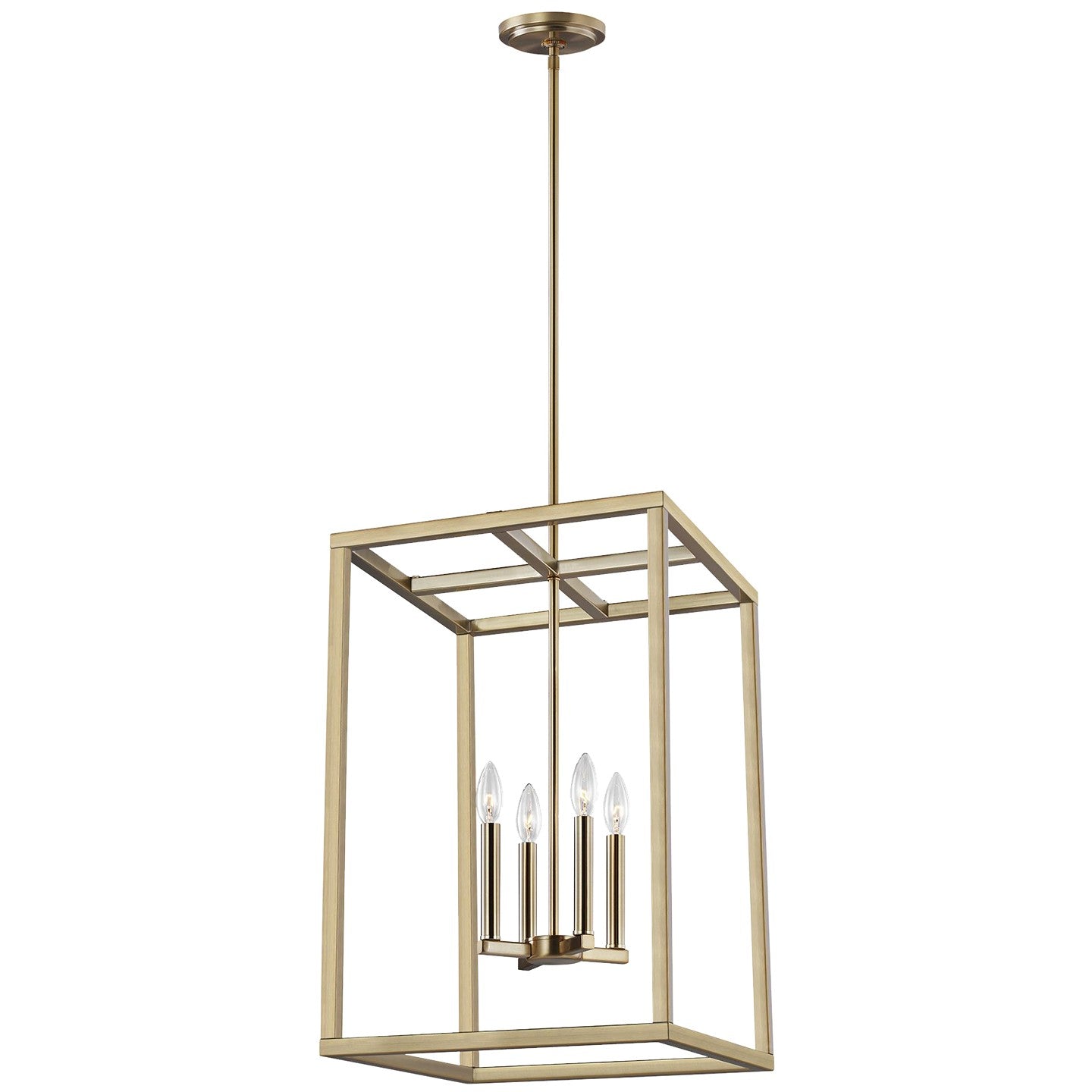 Generation Lighting - 5134504-848 - Four Light Hall / Foyer Pendant - Moffet Street - Satin Brass