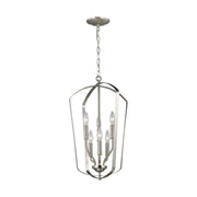 Generation Lighting - 5134906-962 - Six Light Hall / Foyer Pendant - Romee - Brushed Nickel