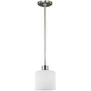 Generation Lighting - 6128801EN3-962 - One Light Mini-Pendant - Canfield - Brushed Nickel