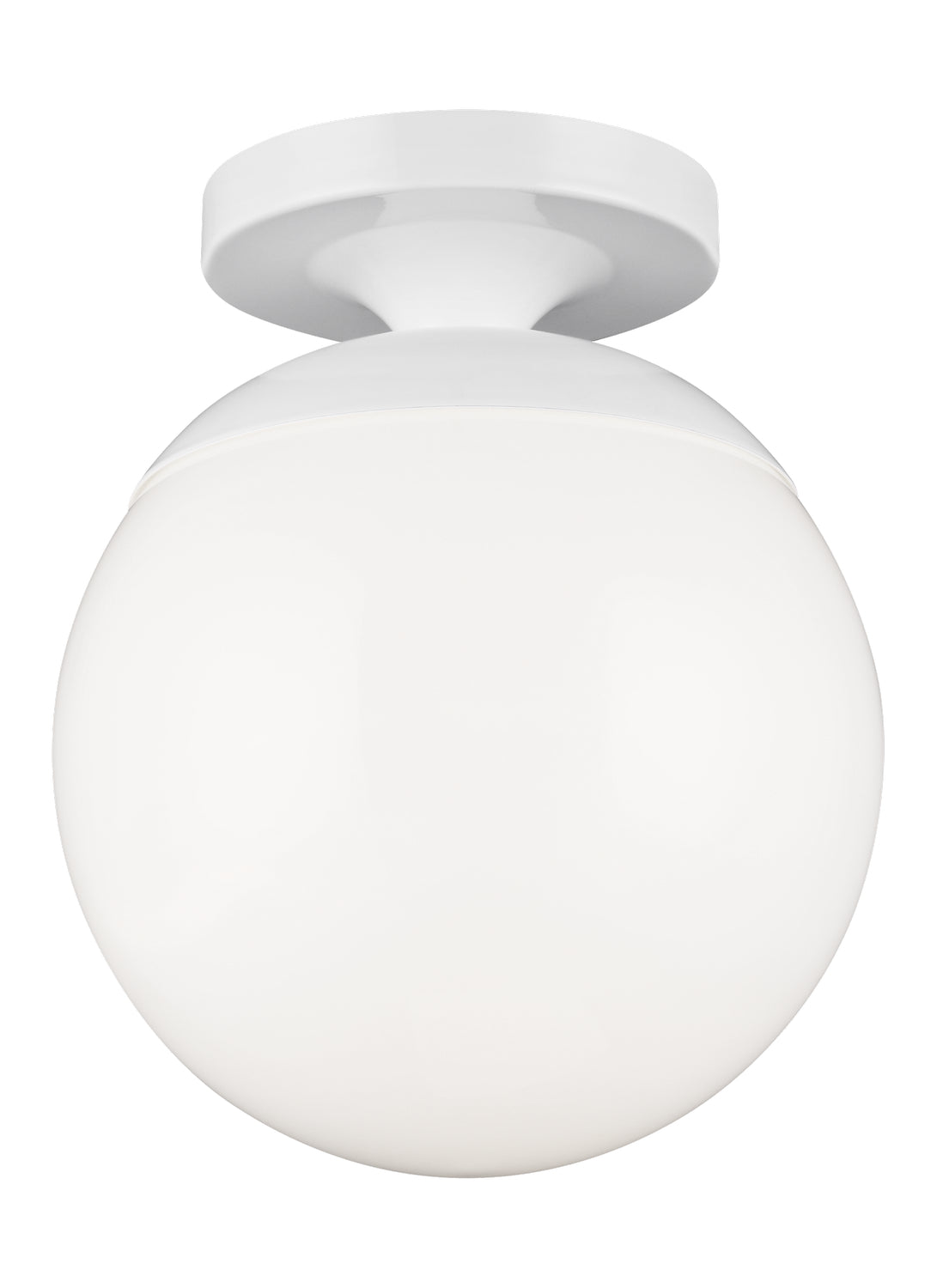 Visual Comfort Studio - 7518-15 - One Light Wall / Ceiling Semi-Flush Mount - Leo - Hanging Globe - White