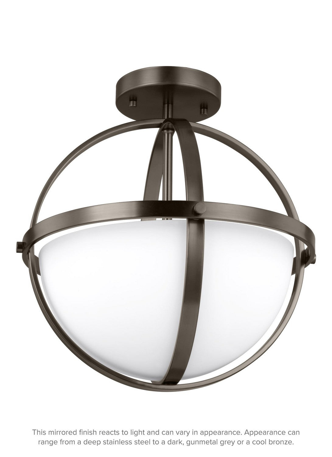 Generation Lighting - 7724602-778 - Two Light Semi-Flush Convertible Pendant - Alturas - Brushed Oil Rubbed Bronze