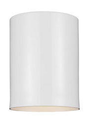 Visual Comfort Studio - 7813801-15 - One Light Outdoor Flush Mount - Outdoor Cylinders - White