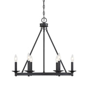 Savoy House - 1-307-6-89 - Six Light Chandelier - Middleton - Matte Black