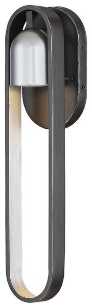 Minka-Lavery - 72642-517-L - LED Outdoor Wall Mount - Rocketa - Artisan Black w/Silver