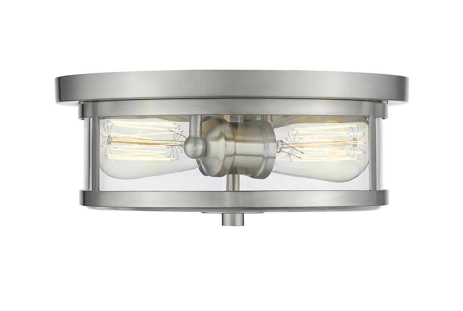 Z-Lite - 462F11-BN - Two Light Flush Mount - Savannah - Brushed Nickel