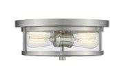 Z-Lite - 462F11-BN - Two Light Flush Mount - Savannah - Brushed Nickel
