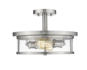 Z-Lite - 462SF14-BN - Two Light Semi Flush Mount - Savannah - Brushed Nickel