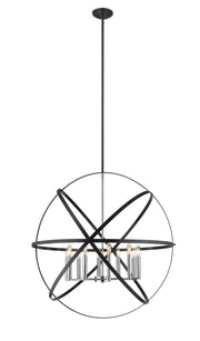 Z-Lite - 463-36HBK-CH - Ten Light Chandelier - Cavallo - Hammered Black / Chrome