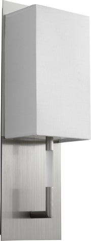 Quorum - 3-564-124 - LED Wall Sconce - Epoch - Satin Nickel|White Linen