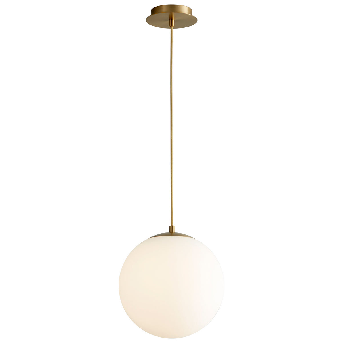 Quorum - 3-673-40 - LED Pendant - Luna - Aged Brass
