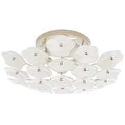 Visual Comfort Signature - KS 4065PN-CRE - Three Light Flush Mount - Leighton - Polished Nickel