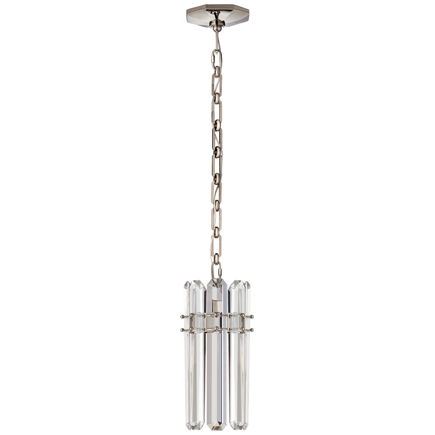 Visual Comfort Signature - ARN 5123PN-CG - One Light Pendant - Bonnington - Polished Nickel
