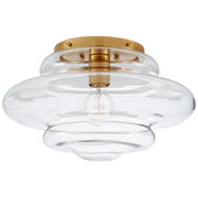 Visual Comfort Signature - KW 4271AB-CG - One Light Flush Mount - Tableau - Antique-Burnished Brass