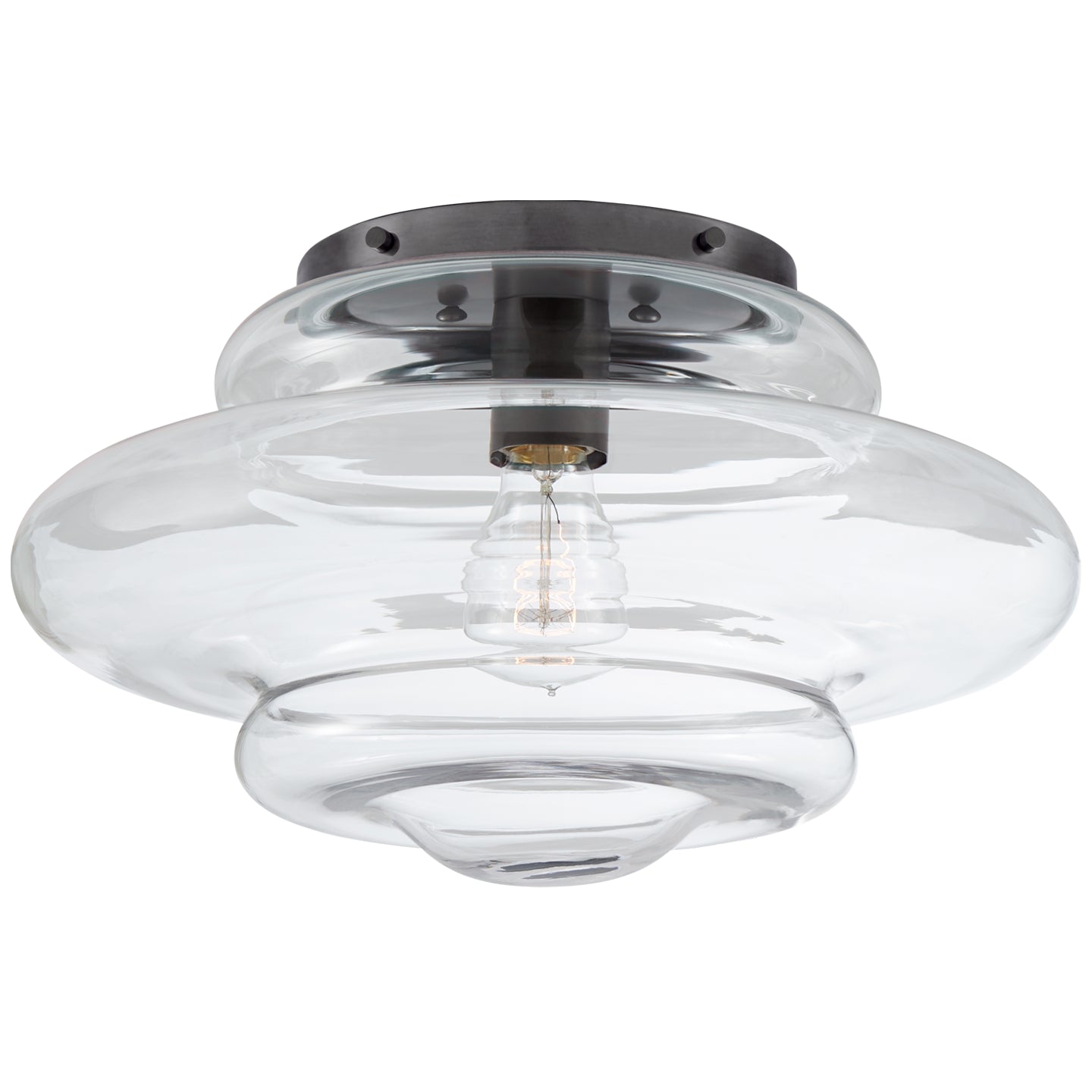 Visual Comfort Signature - KW 4271BZ-CG - One Light Flush Mount - Tableau - Bronze