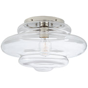 Visual Comfort Signature - KW 4271PN-CG - One Light Flush Mount - Tableau - Polished Nickel