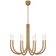 Visual Comfort Signature - KW 5581AB-EC - LED Chandelier - Rousseau - Antique-Burnished Brass