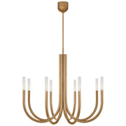 Visual Comfort Signature - KW 5581AB-SG - LED Chandelier - Rousseau - Antique-Burnished Brass
