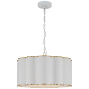 Visual Comfort Signature - AH 5215WHT/G-FA - Four Light Pendant - Markos - White with Gild
