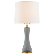Visual Comfort Signature - TOB 3655PBC-L - Two Light Table Lamp - Elena - Polar Blue Crackle